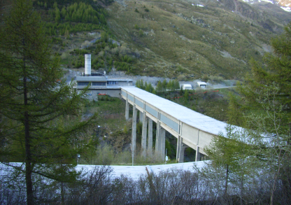 große St. Bernhard Tunnel