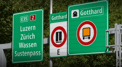 Achten Sie auf die Nächte, in denen der Gotthardtunnel geschlossen ist.